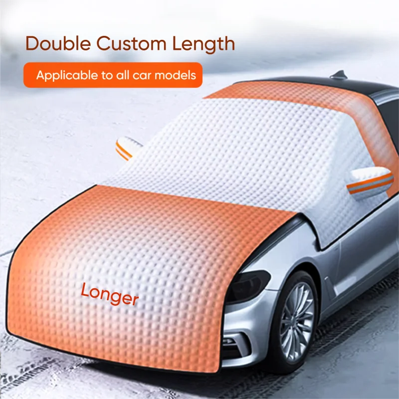 Housse de protection contre la neige pour voiture, pour l'extérieur, demi-enveloppé, imperméable, Protection contre la glace, pour berline SUV, hiver