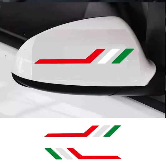 Autocollant de rétroviseur de voiture, 2 pièces, pour Alfa Romeo Sportiva Giulia Giulietta 159 156 MITO Stelvio 147, accessoires automobiles