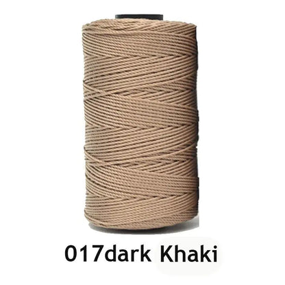 Fil de soie et coton glacé léger d'été, 1.5mm, 200m, fil au Crochet pour bricolage, artisanat, sac, chapeau, chaussures, fil en polypropylène, cordon de fil au Crochet