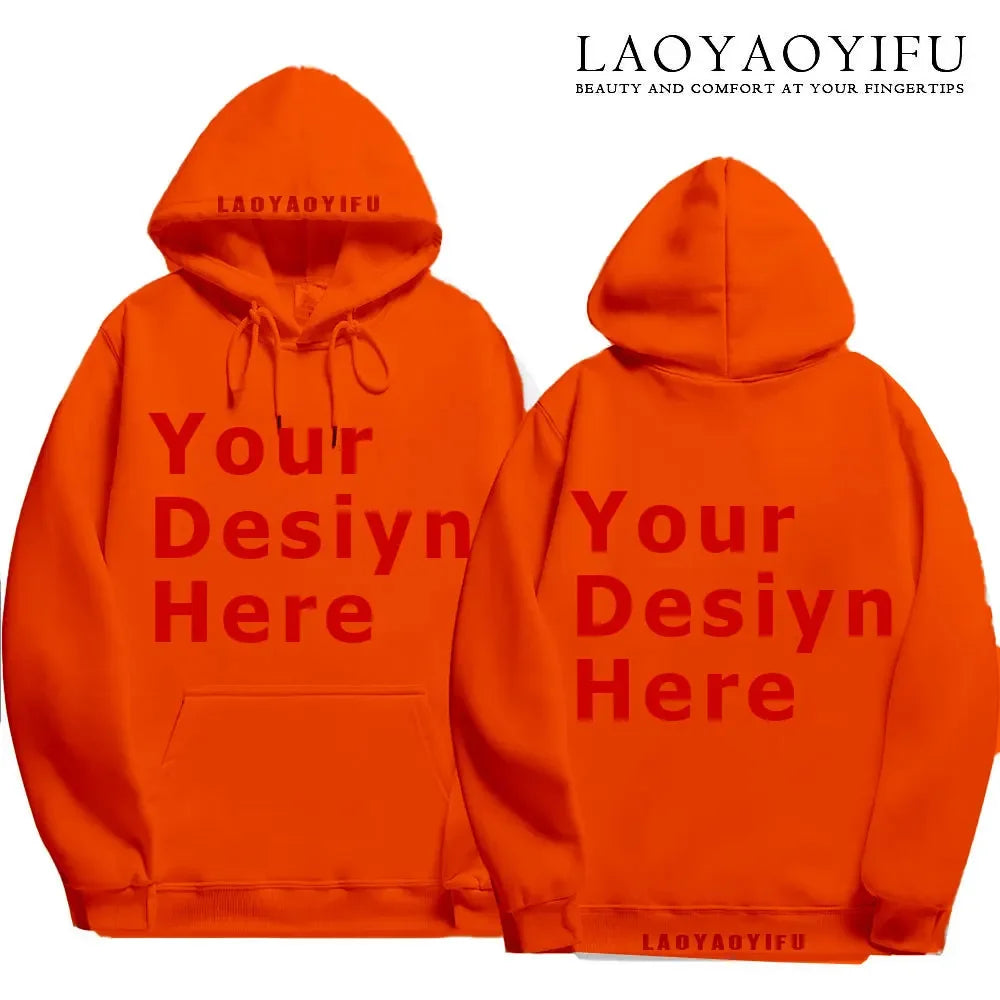 Chemises de ville ajoutez votre propre conception de texte personnalisé personnalisé avant et arrière sweat à capuche fête d'anniversaire personnalisation vêtements