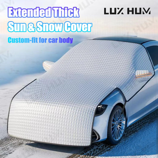 Agrandir la couverture de neige de voiture 7 couches pare-brise d'hiver bouclier de neige coupe-vent imperméable fenêtre de voiture couverture de glace universelle pour Suv berline