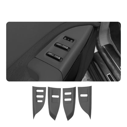 Autocollant de panneau de levage de verre en Silicone pour voiture, Film de protection pour panneau de cadre de bouton de fenêtre pour Zeekr 7X 2024 2025 2026 accessoires