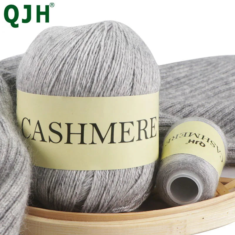 QJH 50 + 20g fil de cachemire tricoté à la main laine peignée de haute qualité pour Cardigan chapeau pull fil de cachemire mongol