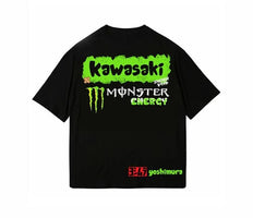 Le nouveau T-shirt imprimé Kawasaki Ninja d'été 2025 est un streetwear en coton à manches courtes ample et à la mode pour hommes et femmes 01