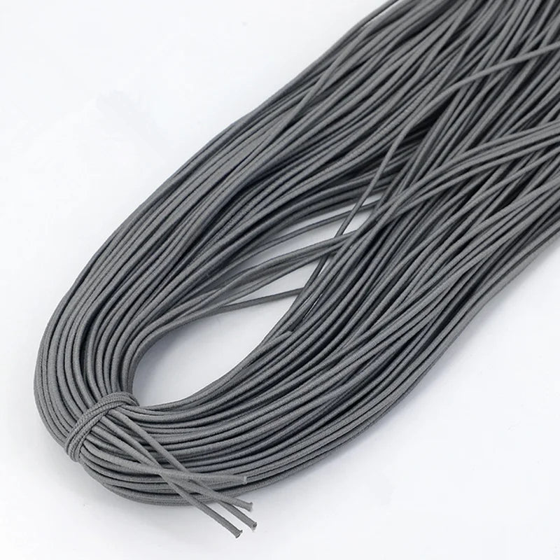 Bande élastique 1.0/ 1.2/ 1.5/ 2.0/ 2.5mm, fil élastique, perles faites à la main pour la fabrication de bijoux, accessoires de couture, bricolage