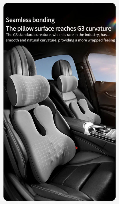 Appuie-tête de voiture, support lombaire, coussin de siège de voiture, coussin lombaire, oreiller chauffant électrique pour voiture, oreiller de protection du cou
