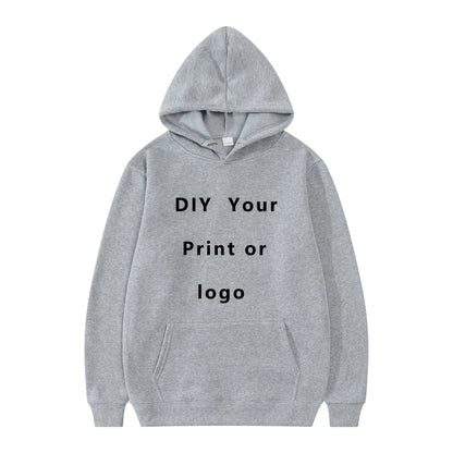 Votre propre Design marque Logo/image personnalisée partout hommes femmes sweat à capuche bricolage sweat à capuche décontracté à la mode nouveau
