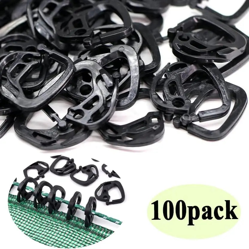 Clips et crochets en plastique réutilisables pour toile d'ombrage, fixation coupe-vent pour filet pare-soleil, boucle de fixation pour abris de jardin et tentes