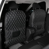 Coussinet Anti-coup de pied de voiture en cuir PU, housse de protection arrière de siège de voiture, organisateur de siège arrière avec poches de rangement, accessoires intérieurs