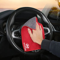 Serviette en microfibre, accessoires de nettoyage de voiture, pour Hyundai Genesis N-LINE I10 I20 I30 I40 IX20 IX35 Kona Getz Veloster Tucson