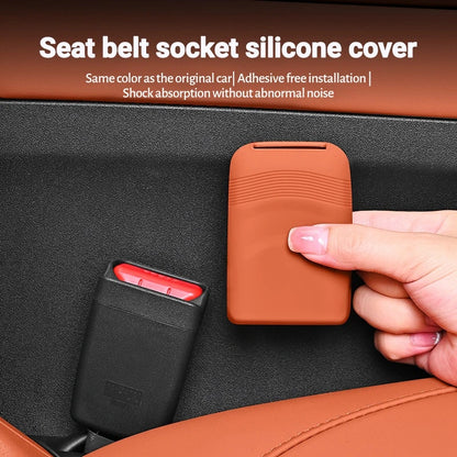 Housse de protection universelle pour prise de ceinture de sécurité de voiture, en Silicone, anti-rayures, étui de protection pour bouton