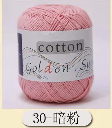 Fil doux doux en 100% coton naturel pour bébé, fil anti-boulochage pour le crochet à la main, 50g, 1 pièce