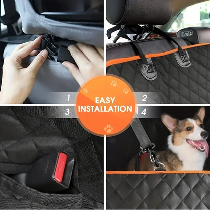 Housse de siège de voiture idéale, améliorez vos sièges de voiture avec cette housse de hamac pour chien imperméable et résistante aux rayures!