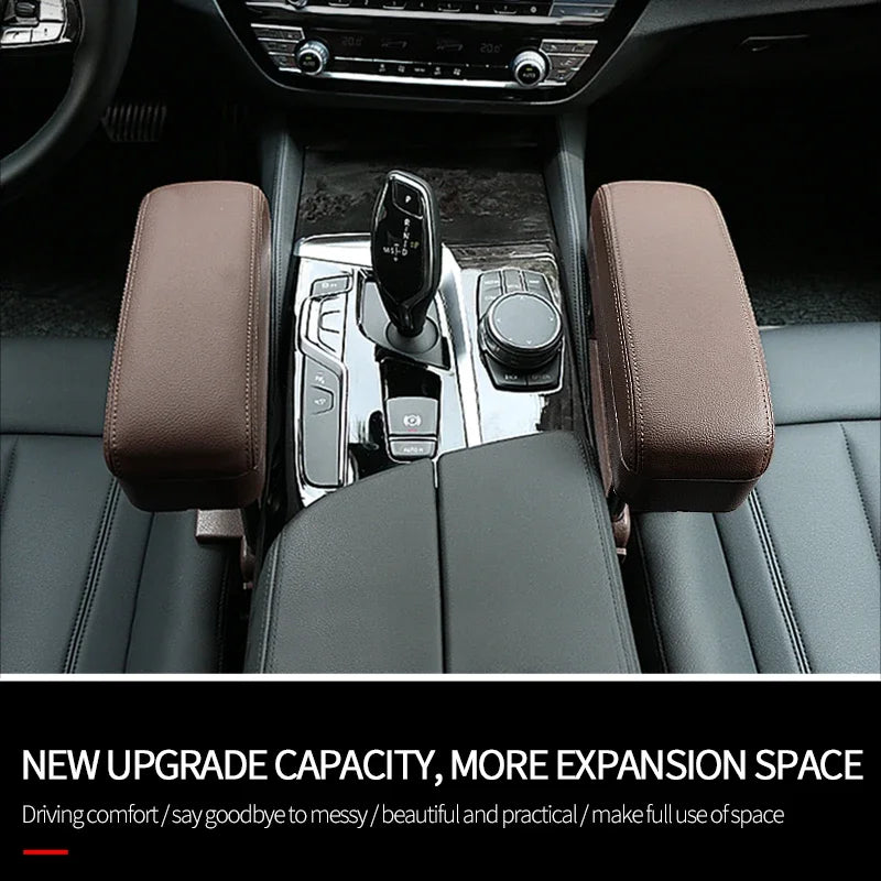 Adjustable Height Center Console Storage Organizer Lifting Mechanism Clamp Design Seat Side Storage Box Multi-functional Storage