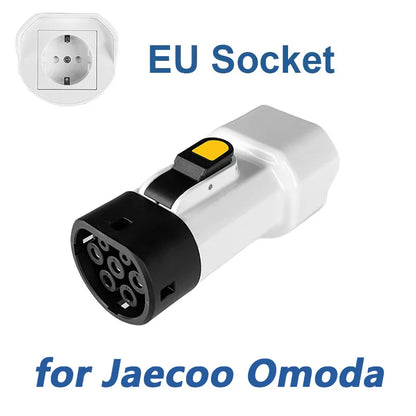 EVqiaoyi – adaptateur de déchargeur Type 2 V2L, prise ue 16A, décharge type2, pour BYD MG 4 Renault Jaecoo 7 Omoda Hyundi ZEEKR