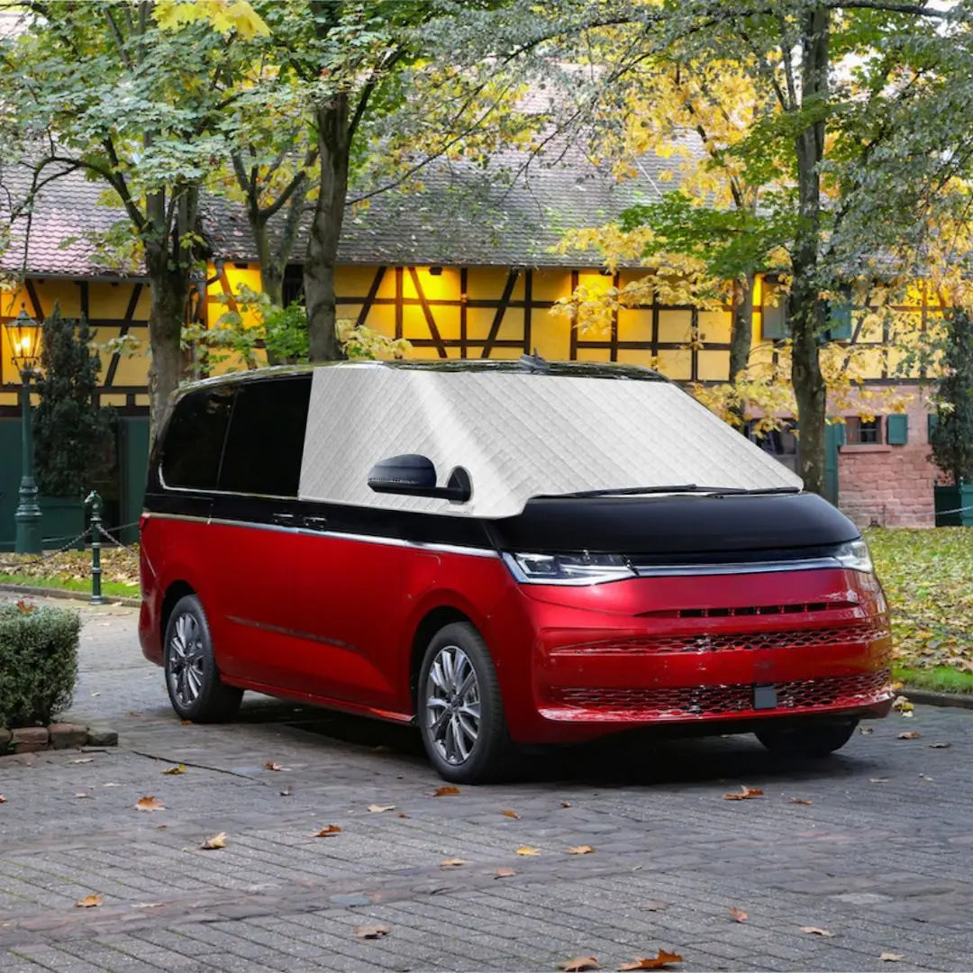 Bouclier solaire argenté pour pare-brise de voiture, couverture solaire d'hiver pour fenêtre avant, Protection extérieure contre le gel et la neige, pour VW T7
