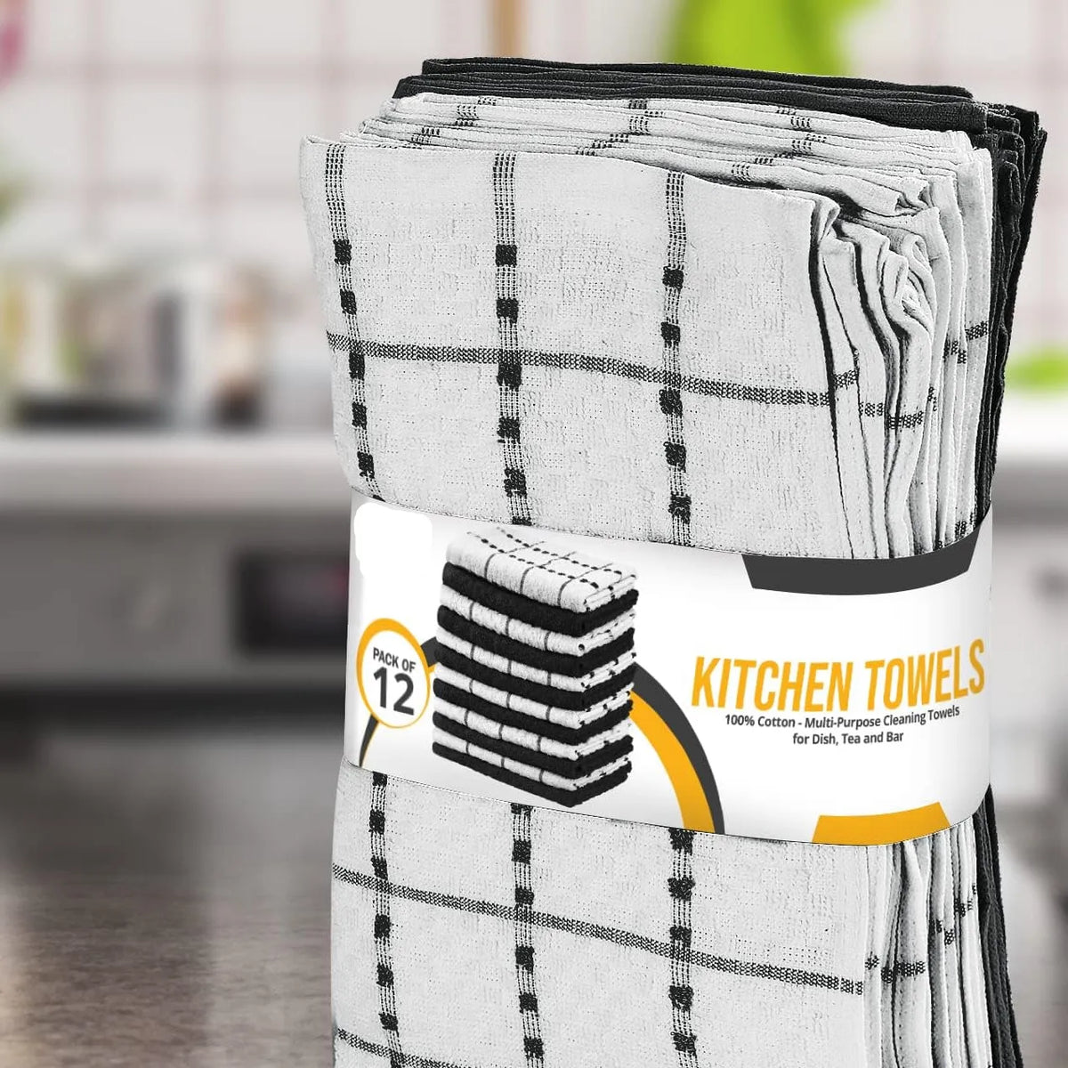 Serviettes de cuisine absorbantes en lin pour le thé et le bar, outils de nettoyage personnel pour la maison, outils de nettoyage des sols, chiffons de nettoyage