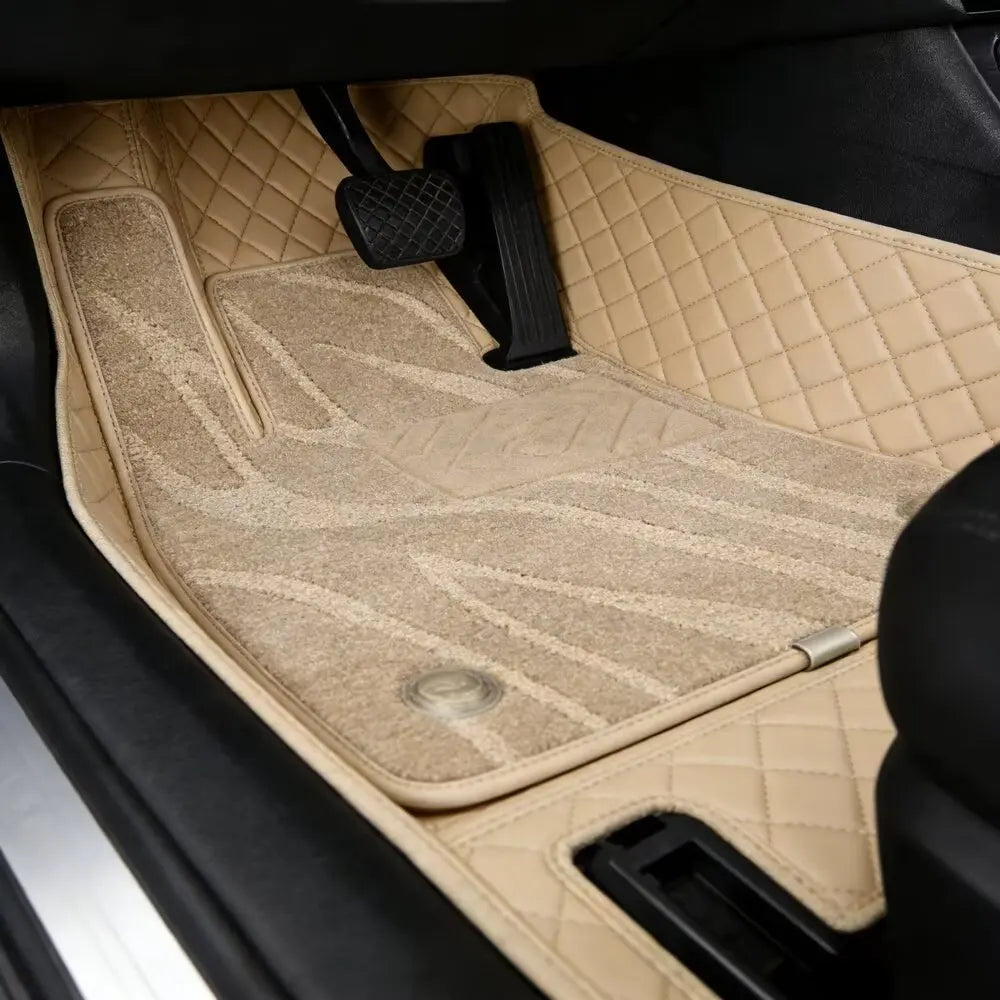 Tapis de sol de voiture Double couche 7D, pour Lifan X50 2014 2015 2016 2017 2018, imperméable, couverture complète, doublures de sol de luxe, Carpe