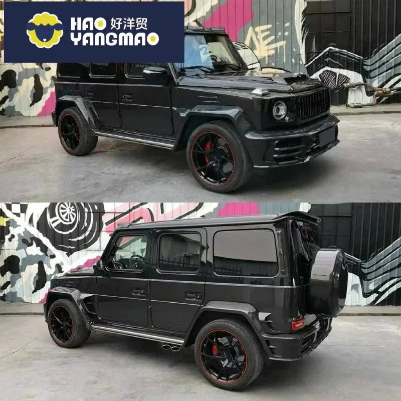 Kit carrosserie en fibre de carbone moulé avec précision, résistant aux UV, pour Mercedes-Benz Classe G W464