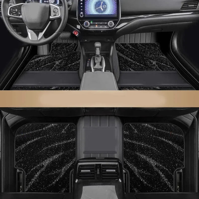 Tapis de sol de voiture personnalisé pour KIA Carnival Sedona VQ, Double couche, accessoires, doublures de sol en cuir, accessoires de voiture