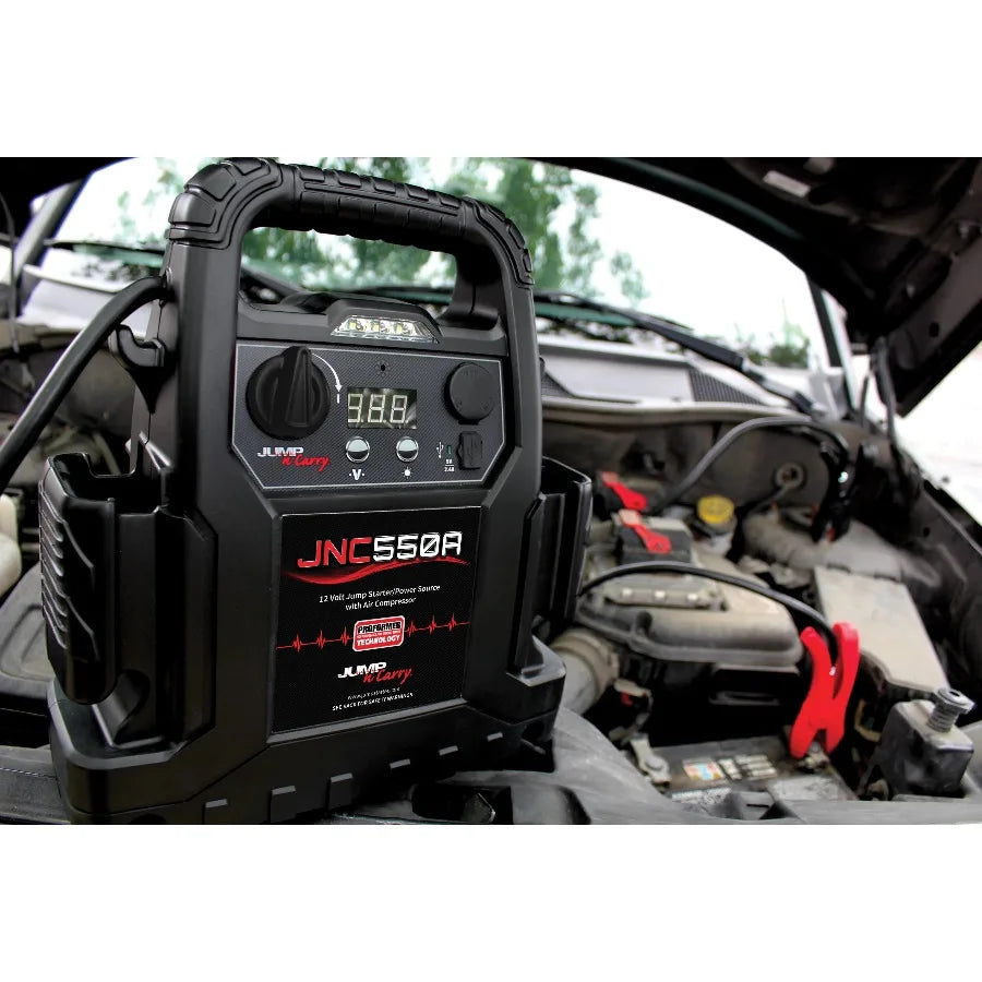 Clore Jump-N-Carry JNC550A 12V 1100 ذروة أمبير Jump Starter مع نظام هوائي