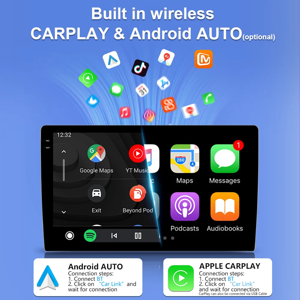 Autoradio Android 16 pour Ford Transit personnalisé Transit V363 350 lecteur multimédia Carplay Navigation GPS 4G Wifi vidéo stéréo 2din