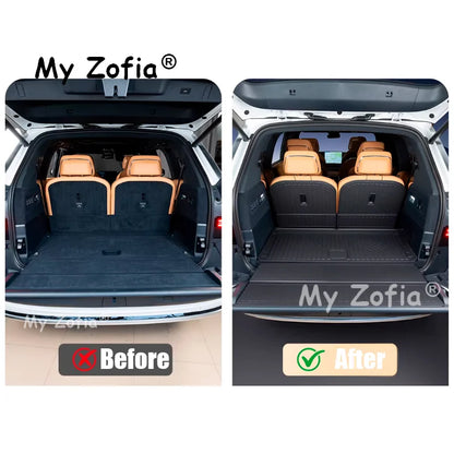 Pour Zeekr 9X 2025 2026 tapis de sol de voiture tapis de coffre TPE tapis de sol et doublure de chargement tous temps tapis de coffre accessoires de revêtement de sol