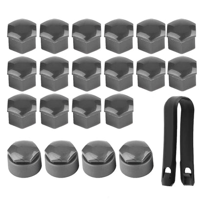 Capuchons d'écrou de roue de voiture, 17mm, 19mm, 21mm, couvercle de vis de moyeu automatique de roue de voiture, protection anti-étirement, couvercle de vol, accessoires automobiles, 20 pièces