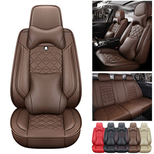 Housses de siège de voiture complètes, ensemble avant, banquette arrière séparée, pour voiture universelle, tissu, SUV, berline, fourgon, housses intérieures automobiles