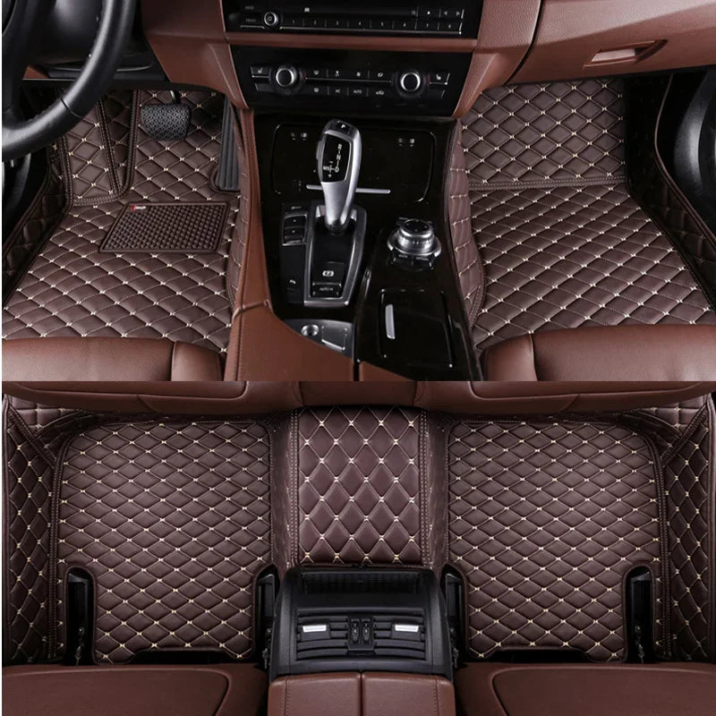 Tapis de sol de voiture personnalisés adaptés à la BMW X5 5 sièges véhicule électrique 2017-2019 tapis de pied en cuir automatique tapis