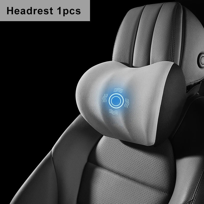 Oreiller cervical électrique pour voiture, vibration valide, support de voiture intelligent, coussin lombaire, siège, sauna, repos du dos