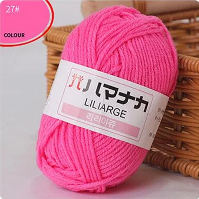 Fil de laine à tricoter en coton doux et doux pour bébé, fil de velours en fibres épaisses, fil de laine à tricoter à la main pour pull de bricolage