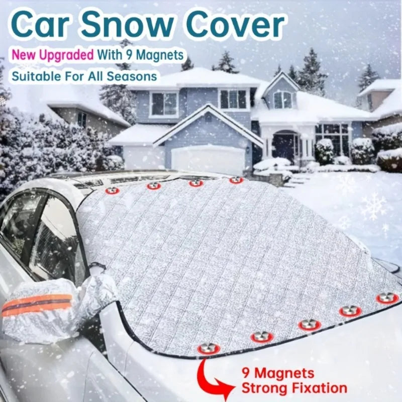 Pare-neige de voiture d'hiver, pare-brise avant, anti-duplex, antigel, couverture de pare-soleil, protecteur de pare-soleil, accessoires extérieurs automatiques