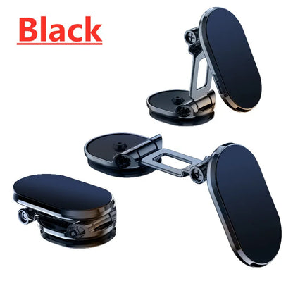 1080 °   Support de téléphone magnétique rotatif pour voiture, aimant pliable, support de téléphone intelligent GPS dans la voiture pour iPhone 16 Xiaomi Huawei