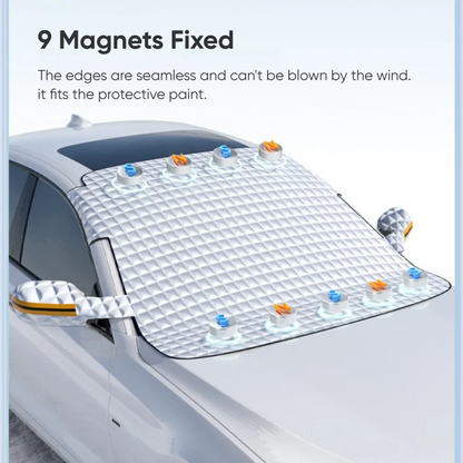 RazorRide – couverture de protection contre la neige pour voiture, pare-soleil magnétique pour bloc de pare-brise avant, couverture extérieure d'hiver pour Automobiles