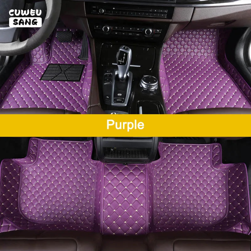 CUWEUSANG tapis de sol de voiture personnalisé pour BYD Atto 3 joint de dauphin F0 F3 F6 E6 G3 G6 S6 chanson Qin Auto tapis pied Coche accessoire