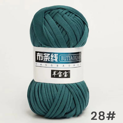 Fil épais de 100g, tissu coloré Super doux, bande de fil pour tricoter à la main, sac tissé, panier de tapis, matériel tricoté à la main, bricolage