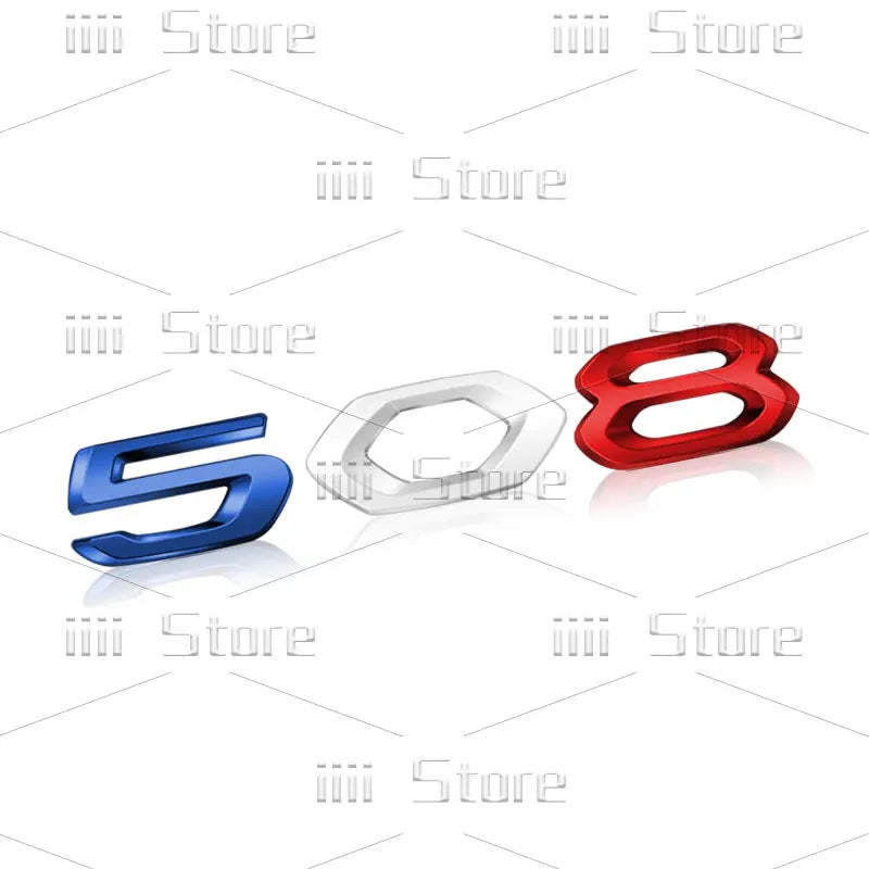 Autocollant 3D en métal chromé pour voiture, autocollant latéral de garde-boue de coffre arrière, accessoires automobiles pour Peugeot 208 308 408 508 GT RCZ