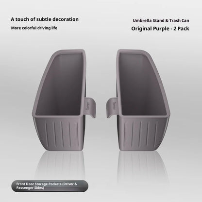 ZEEKR 7X poubelle de voiture, boîte de rangement de parapluie de porte de voiture, boîte de rangement étanche en Silicone, pièces de Modification d'accessoires de voiture