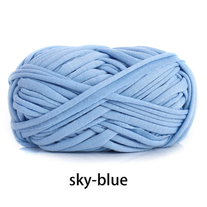 Fil en tissu élastique de 100g 30m de haut, épais, fait à la main, sac tricoté au Crochet, panier de rangement, paquet de matériel de fil au Crochet