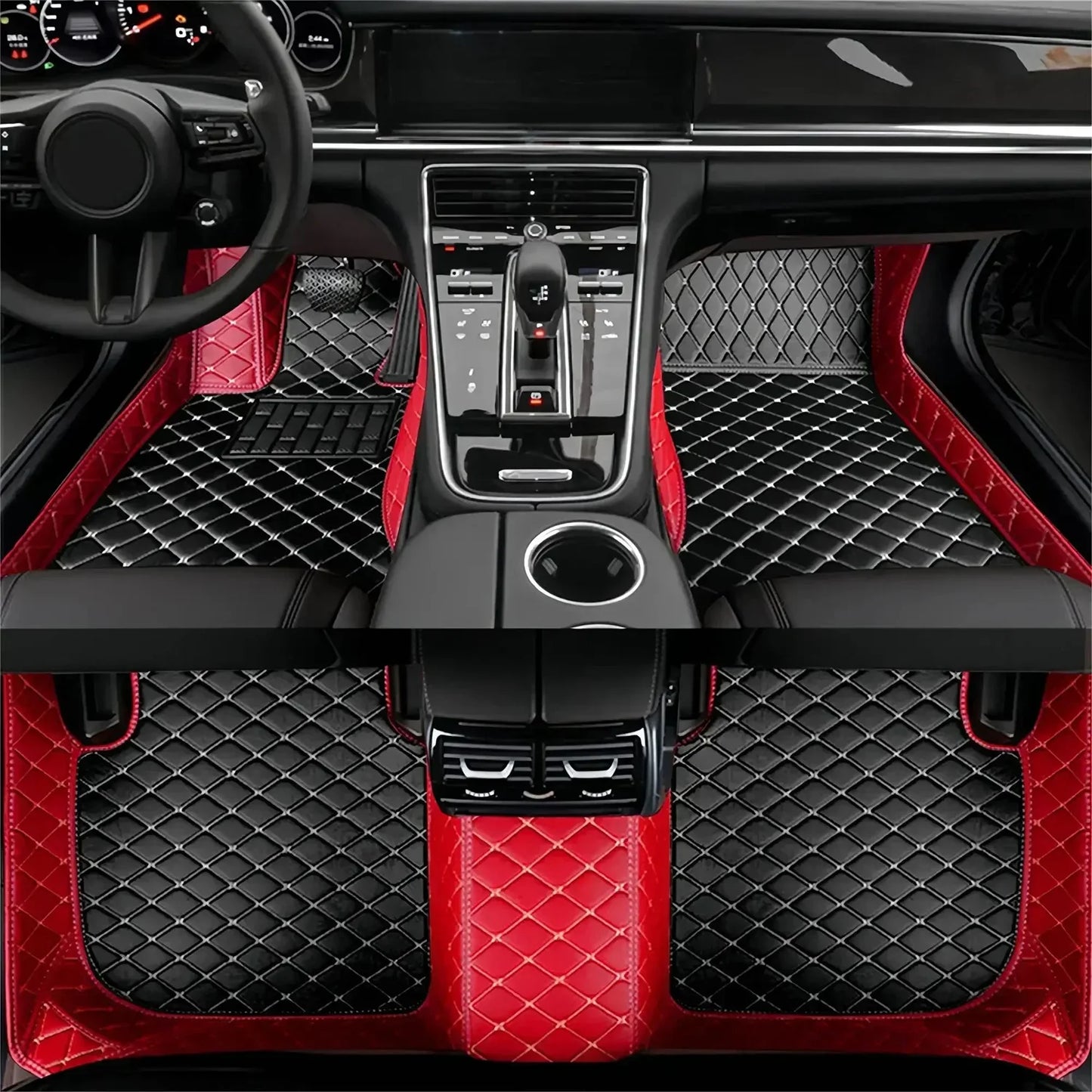 Tapis de sol de voiture en cuir pour BYD Yangwang U8 2023 2024 2025 2026, ensemble complet imperméable pour tous les temps
