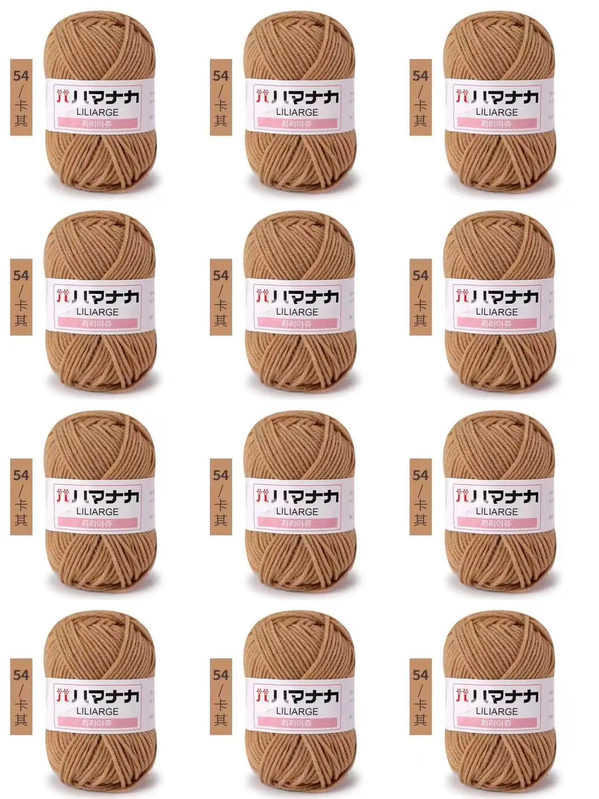 12 pièces 300g fil de lait fait à la main grossier bricolage tissage boule de fil pour pull chapeau écharpe et autres vêtements doux Crochet fil à tricoter