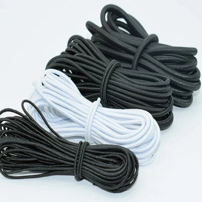 Corde élastique solide de 2/2, 5/3/4/5/6mm, cordon de choc élastique, pour la fabrication de bijoux, vêtements, couture, artisanat fait à la main