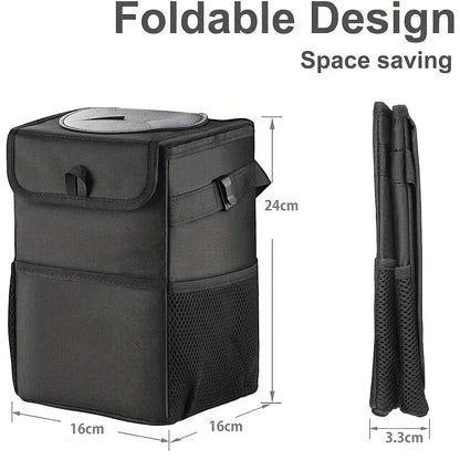 Poubelle universelle pour voiture avec poches de rangement, 1 pièce, garde votre voiture propre