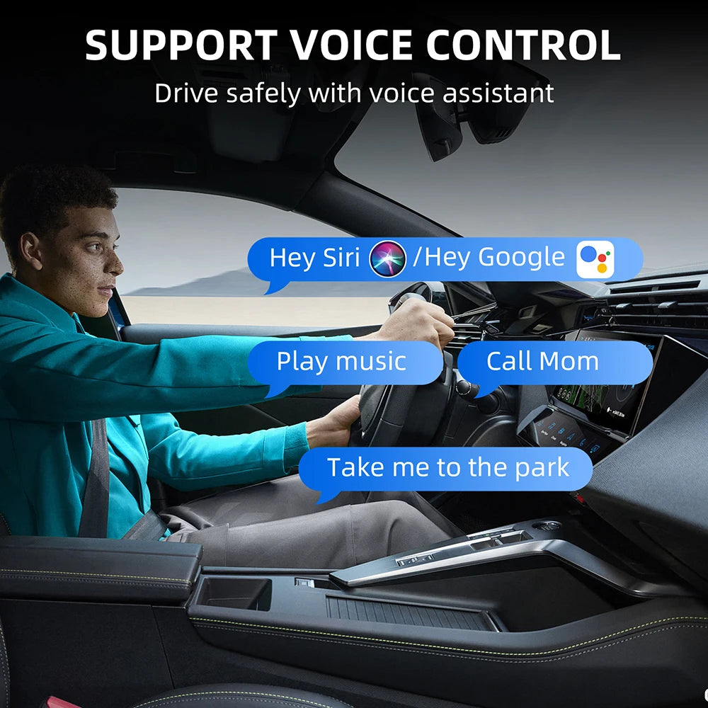 Carplay AI Box sans fil 2 en 1, Android Auto Plug And Play, Applicable à convertir la voiture d'origine, Wired Carplay en sans fil, nouveauté 2026