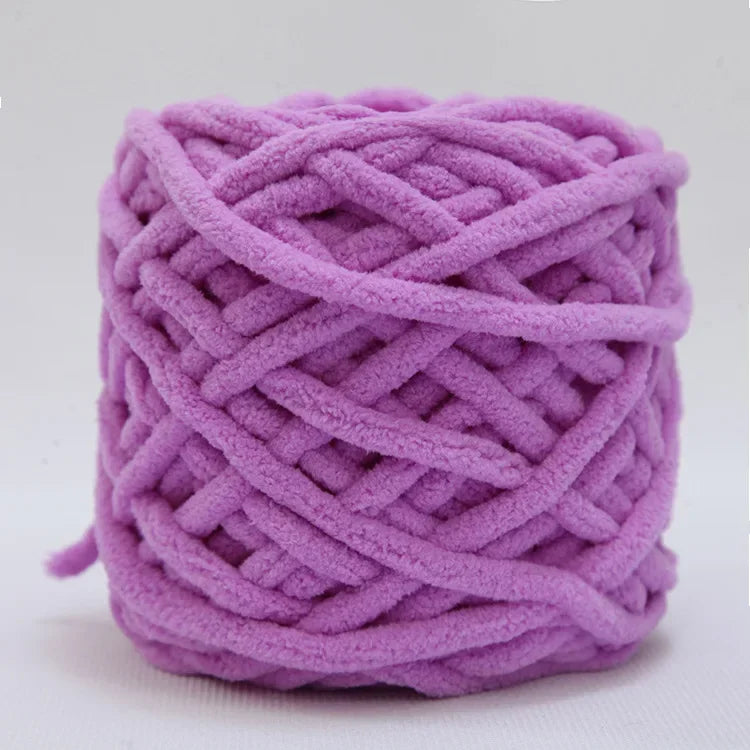 Fil à tricoter Chenille 100g/boule, ligne de bande de glace douce, fil de coton, fil de laine pour bricolage, écharpe à tricoter à la main, laine épaisse, vente en gros