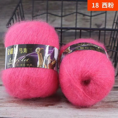 Fil de laine Mohair d'alpaga en peluche pour fil à tricoter, écharpe de pull 40 grammes/boule, fils épais de Lanas doux et chaud gonflés