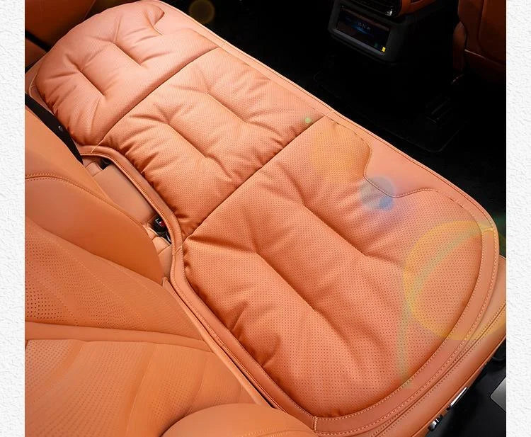 Housse de siège de voiture universelle en cuir, housse de coussin de taille pour siège de voiture, quatre saisons, coussin de Protection pour sièges intérieurs automobiles, accessoire de voiture