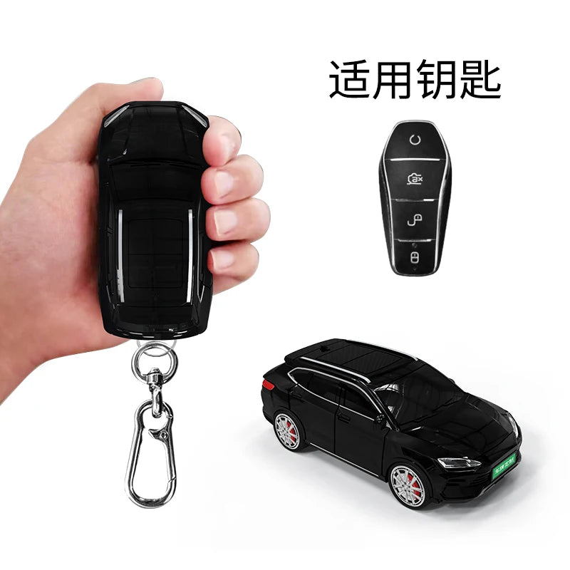 Pour BYD Song modèle de voiture pour BYD Song Plus Atto 3 Han EV Tang DM Qin joint dauphin télécommande voiture porte-clés couverture porte-clés accessoires