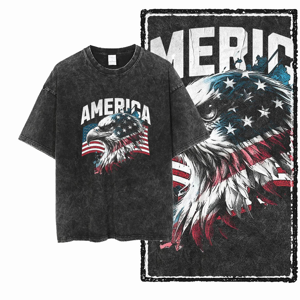 U1 STREE THEME graphique exclusif unisexe coton lavé à l'acide t-shirt Cool Vintage Streetwear hommes t-shirts grande taille t-shirt pour hommes